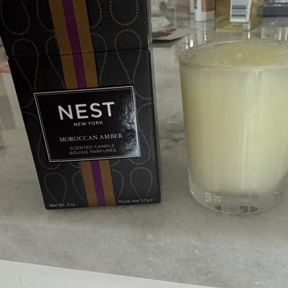 Nest Moroccan Amber Scented Candle Melted